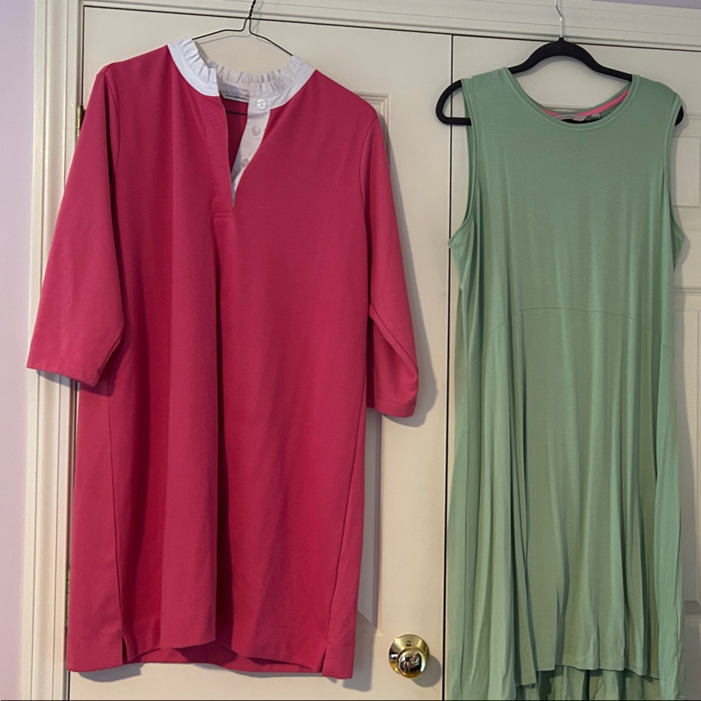 Isaac Mizrahi 2 for $20 special Pink and green dresses